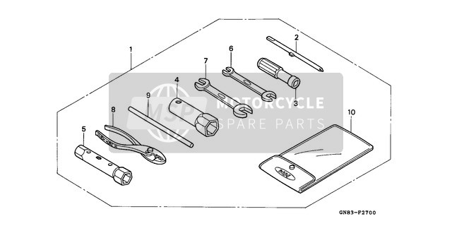 Honda C90 1996 Outils pour un 1996 Honda C90